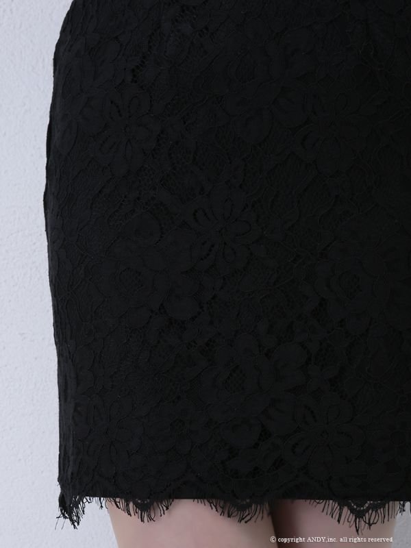 画像9: 【an/アン】リボンネック/ フラワーレース/ タイト/ キャバドレス[OF05]