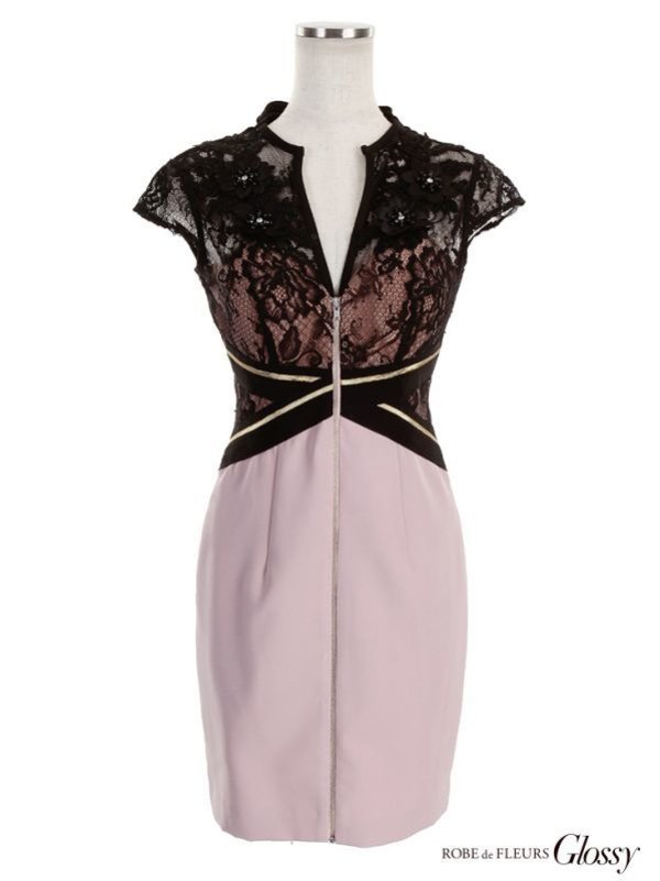 画像10: XS-Lサイズあり【Glossy/グロッシー】ボレロ着脱可能/ ローベルトデザイン/ プリーツ/ ミニドレス/ キャバドレス[OF08]