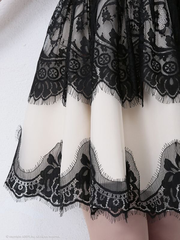 画像7: 【an/アン】レース/ カットアウト/ ブローチ/ フレア/ キャバドレス[OF05]