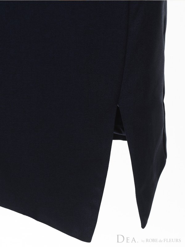 画像9: 訳あり商品☆ボタン取れ☆【DEA./ディア】スカーフモチーフ/ ロングスリーブ/ 異素材切り替え/ タイトミニ/ミニドレス /キャバドレス[OF2]