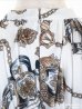 画像10: 訳あり商品☆ボタン取れ☆【DEA.by ROBE de FLEURS/ディアバイローブドフルール】スカーフモチーフ/ ロングスリーブ/ 異素材切り替え/ タイトミニ/ミニドレス /キャバドレス[OF2]