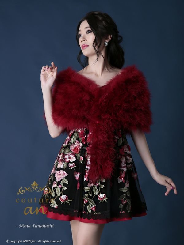 画像1: 【KANSAI COLLECTION 2019 A/W　出展商品】【couture an】マラボー/ファー/ショール