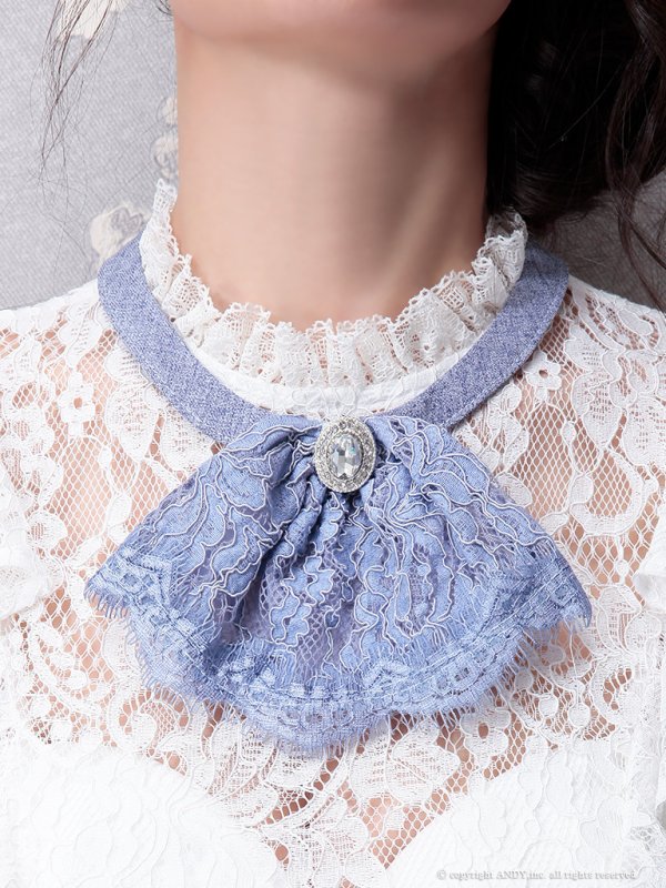 画像6: 【an/アン】レース切り替え / チョーカー付き/ レースアップ/ タイト/ キャバドレス[OF05]