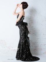 【PREMIUM ANDY】パール/ ベア/ 総レース/ バックシャン/ ロング/ キャバドレス long[FB03]