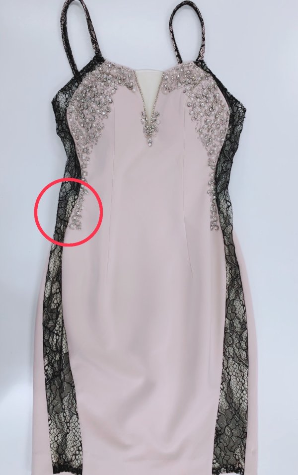 画像10: 訳あり商品☆レース破れ☆【Kylie/カイリー】ワンカラー/ サイドシアー/ ビジュー/ タイト/ ミニドレス/ キャバドレス【HC03】