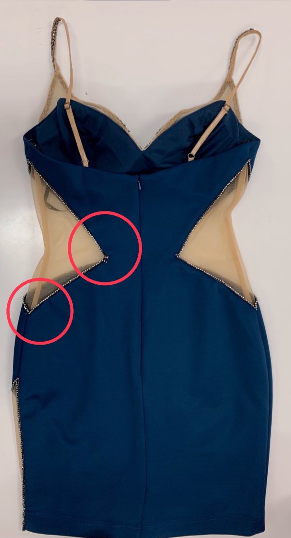 画像9: 訳あり商品☆ビジュー取れ☆【ANGEL R/エンジェルアール】ダイヤ/ カッティングシアー/ タイト/ ミニドレス/ キャバドレス[OF2]