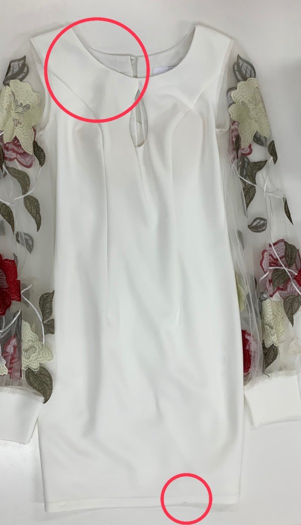 画像6: 訳あり商品☆汚れなど☆【ANGEL R/エンジェルアール】フラワー/ フレアスリーブ/タイト/ ミニドレス/ キャバドレス/[OF2]