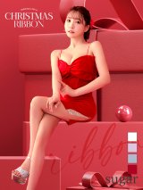 再入荷【ANGEL R/エンジェルアール】ビックリボン/ キャミソール/ フラワーレース/ ワンカラー/ タイト/ ミニドレス/ キャバドレス[OF2]