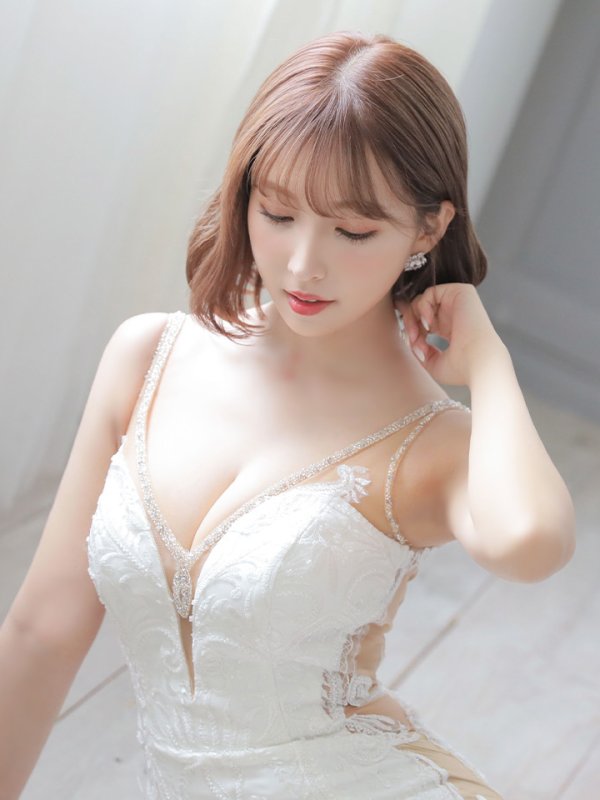 画像10: 【IRMA/イルマ】 ワンカラー/ ノースリーブ/ シアーレース/タイト/ ミニドレス/ キャバドレス[HC03]