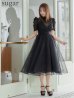 画像13: Lサイズあり【DEA. by ROBE de FLEURS/ディアバイローブドフルール】チュールxレースブラウスセット/ パフスリーブ/ キャミソール/ フレア/ ミモレ丈/ ワンピース/ キャバドレス[OF2]