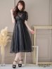 画像9: Lサイズあり【DEA. by ROBE de FLEURS/ディアバイローブドフルール】チュールxレースブラウスセット/ パフスリーブ/ キャミソール/ フレア/ ミモレ丈/ ワンピース/ キャバドレス[OF2]