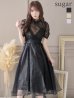 画像4: Lサイズあり【DEA. by ROBE de FLEURS/ディアバイローブドフルール】チュールxレースブラウスセット/ パフスリーブ/ キャミソール/ フレア/ ミモレ丈/ ワンピース/ キャバドレス[OF2]