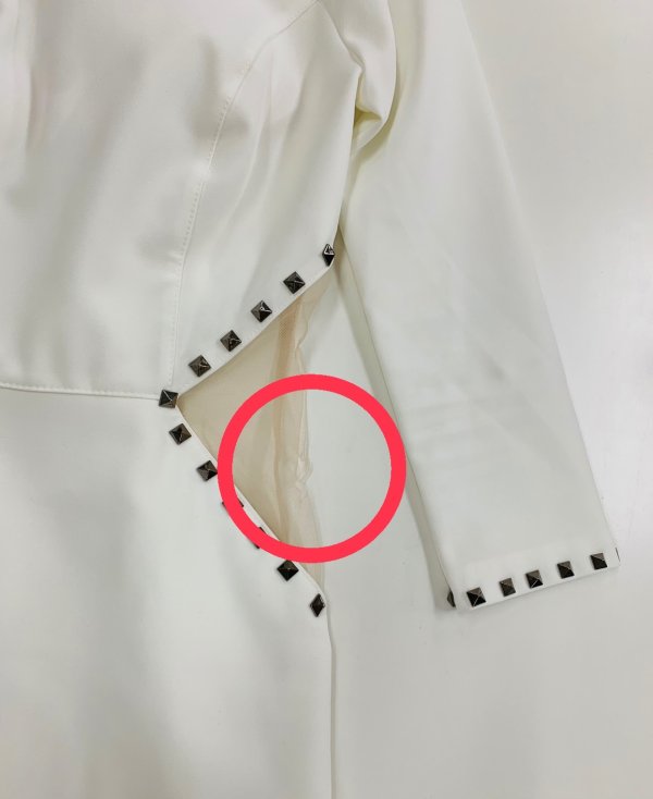 画像12: 訳あり商品☆破れ箇所あり☆【ANDY/アンディ】スタッズ/ ワンショル/ アシメ/ ワンカラー/ 変形スカート/ タイト/ ミニドレス/ キャバドレス[OF05]