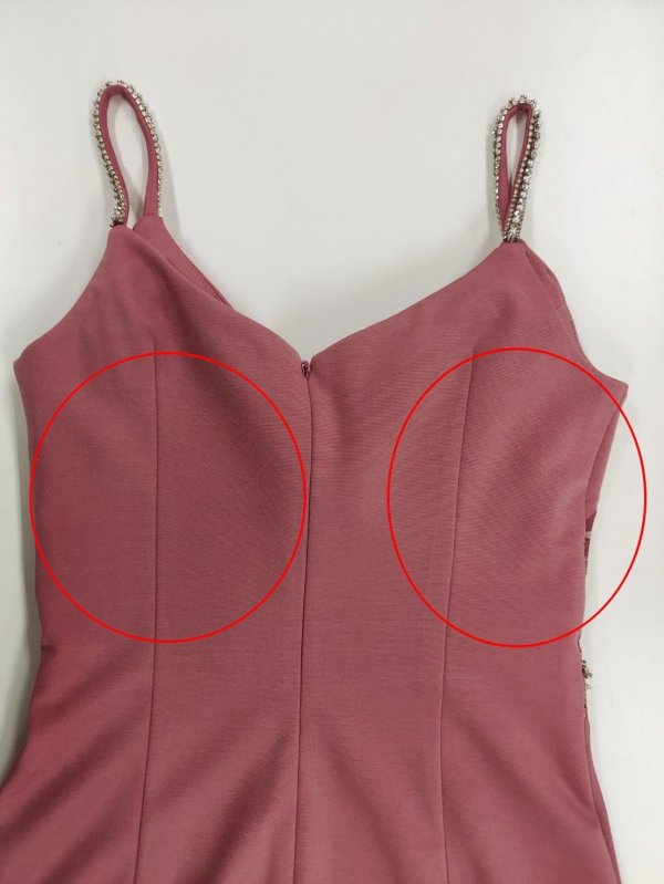 画像4: 訳あり商品☆背面毛羽立ちあり☆【Glossy/グロッシー】ウエストシースルーレース/ ストレッチ/ ビジュー/ キャミソール/ タイト/ ミニドレス/ キャバドレス[OF2]