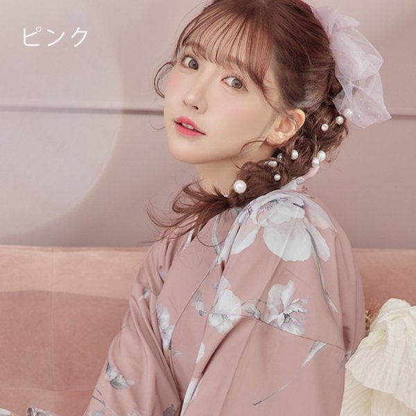 画像10: 【浴衣小物】チュールリボンコサージュ【4カラー】[YMT]