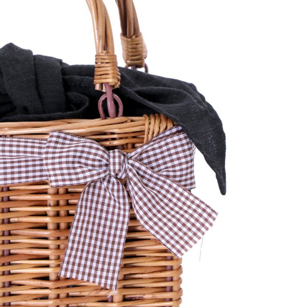 画像5: ラタン編み長方形カゴバッグ[YMT]