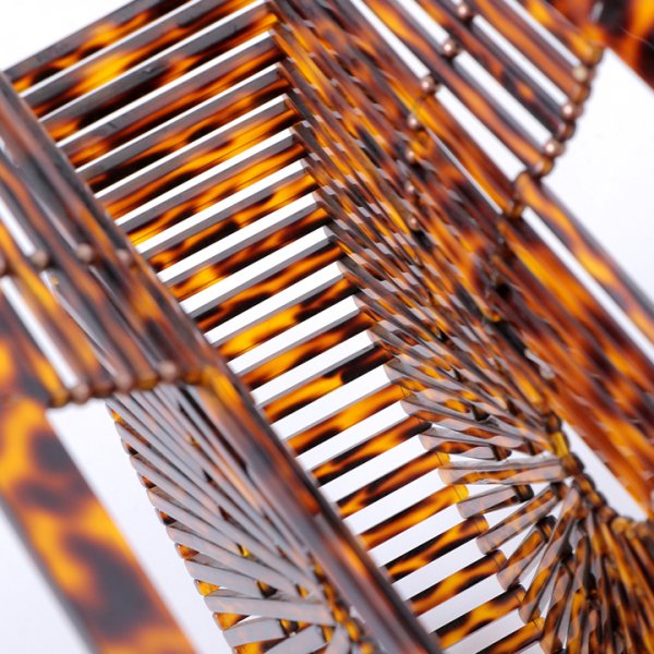 画像6: べっ甲ハーフラウンドバッグ[YMT]