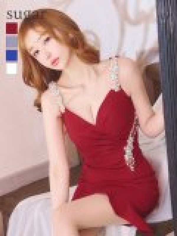 画像6: XSサイズあり【IRMA/イルマ】マーメイド/ フリル/ ワンカラー/ ビジュー/ タック/ カットアウト/ ストレッチ/ Aライン/ ミニドレス/ キャバドレス【HC02】