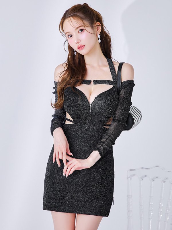 ブラック モデル：ゆめ　身長：160cm　着用サイズ：Sサイズ