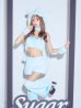 画像2: 【即日発送】【ハロウィン】パステルもこもこバニー【コスプレ7点セット】【フリーサイズ/6カラー】[OF03/OF04] (2)