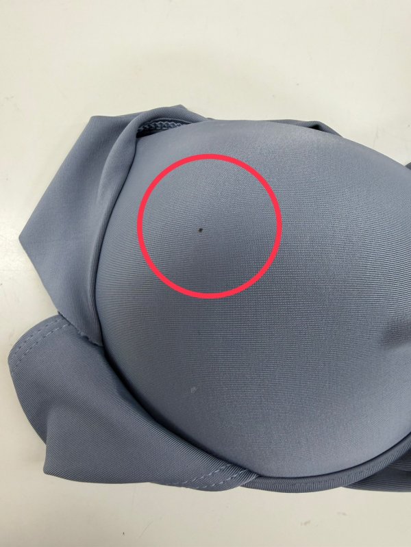 画像18: 訳あり商品☆トップス右側に黒い点あり☆【即日発送】【ビキニ】【水着】ショルダーフリルクロスビキニ/無地/シンプル[FB01]