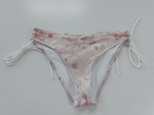 画像4: 訳あり☆水着パンツのみ☆【ビキニ】【水着】フラワーモチーフシアーリボンビキニ  [FB01]