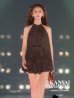画像3: 【予約商品/9月下旬発送予定】【きこ/関西コレクション着用】XSサイズあり【ROBE de FLEURS/ローブドフルール】リボン/ ホルター/ プリーツシフォン/ セットアップ/ ミニドレス/ キャバドレス[OF08] (3)