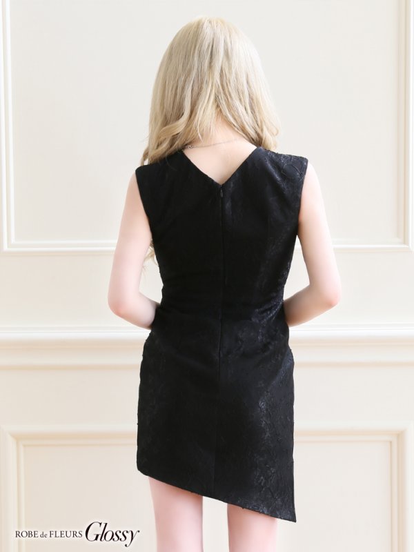 画像5: XSサイズあり【Glossy/グロッシー】スパンコール/ バストカット/ キャミ/ タイト/ ミニドレス/ キャバドレス[OF08]