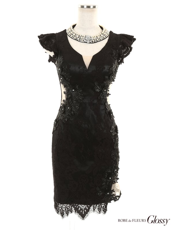 画像10: XSサイズあり【Glossy/グロッシー】チェーン付き/ ラメツイル/ セットアップ/ タイト/ ミニドレス/ キャバドレス[OF08]