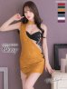 画像7: XSサイズあり【Glossy/グロッシー】バストリボン/ ストレッチ/ ワッフル/ セットアップ/ ミニドレス/ キャバドレス[OF08] (7)