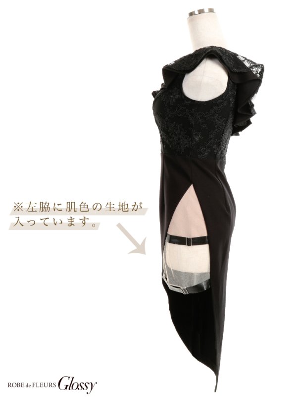 画像6: XSサイズあり【Glossy/グロッシー】チョーカー付き/ ダブルボタン/ セットアップ/ キャミ/ ミニドレス/ キャバドレス[OF08]