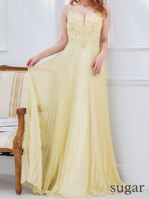 画像8: Lサイズあり【JEAN MACLEAN/ジャンマクレーン】ワンカラー/ Aライン/ フレア/ ラメ/ ビジュー/ ロング/ キャバドレス long[OF2A]