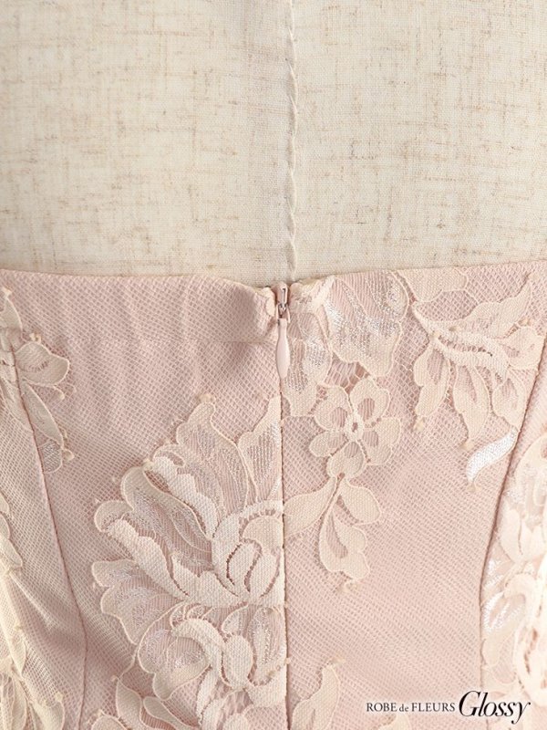 画像8: 【Glossy/グロッシー】片サイドチュール切替/ 総レース/ キャミソール/ タイトミニ/ ミニドレス/ キャバドレス【OF08】