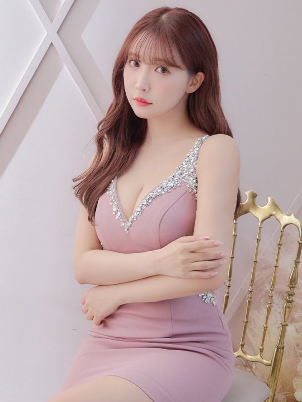 画像24: sugarオリジナルカラー・XSサイズあり【IRMA/イルマ】ワンカラー/ ビジュー/ ノースリーブ/ シアー/ストレッチ/ タイト/ ミニドレス【HC02】