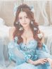 画像19: 【鈴音りん/関西コレクション着用】	Lサイズあり【JEAN MACLEAN/ジャンマクレーン】ベア/ オフショル/ 2way/ パフスリーブ/ 袖あり/ 立体フラワー刺繍/ ネットレース/ プリンセス/ ロングドレス/ キャバドレス long[OF2A]