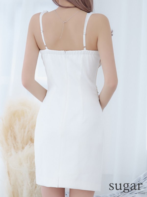 画像16: XSサイズあり【IRMA/イルマ】ワンカラー/ ビジュー/ バストカット/ サイドシアー/ ノースリーブ/ タイト/ ミニドレス/ キャバドレス【HC02】