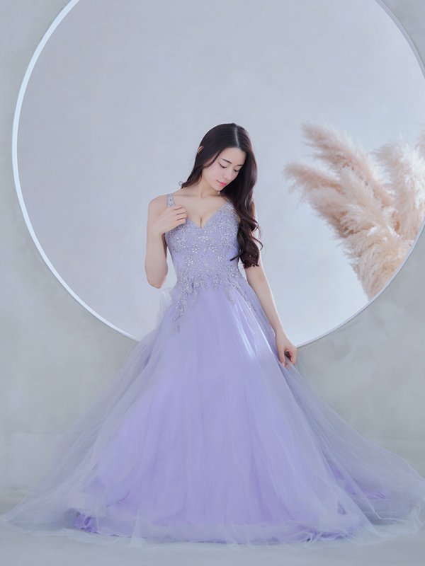 画像24: Lサイズあり【JEAN MACLEAN/ジャンマクレーン】フラワー刺繍/ ラメ/ ネットレース/ スピンドル/ プリンセス/ ロングドレス/ キャバドレスlong[OF2A]