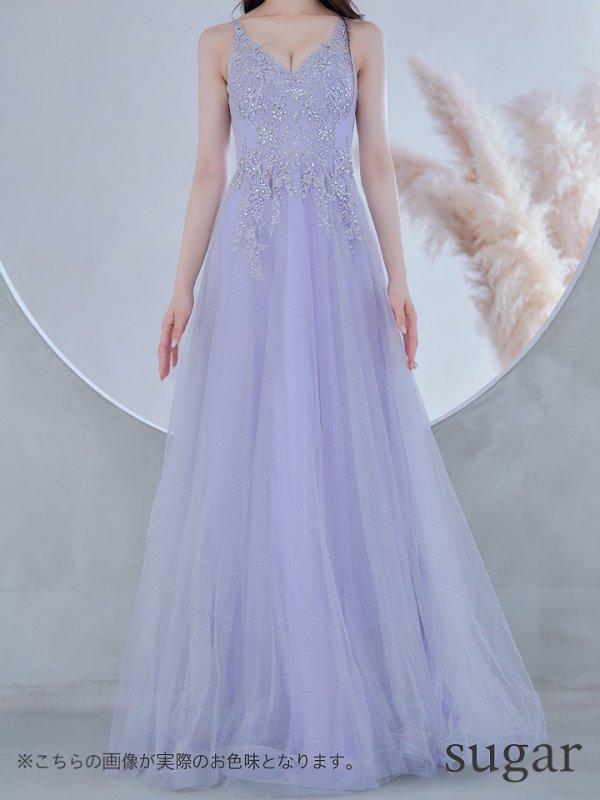 画像28: Lサイズあり【JEAN MACLEAN/ジャンマクレーン】フラワー刺繍/ ラメ/ ネットレース/ スピンドル/ プリンセス/ ロングドレス/ キャバドレスlong[OF2A]