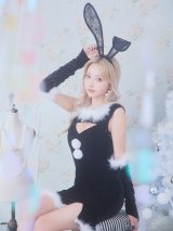 SALE!【サンタコス 5点セット】【S-Mサイズ/2カラー】セクシーバニーサンタコスプレ[YMT]