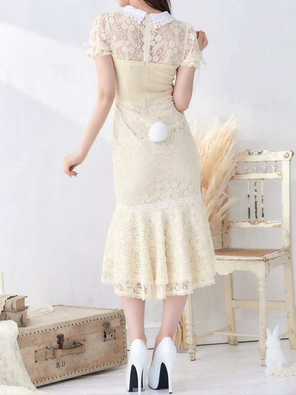 画像6: 【SALE!!】【即日発送】バニーレースワンピースコスプレ/マーメイドスカート【sugar nineハロウィン3点セット】【S-Lサイズ/2カラー】(SU220153)[HC03]