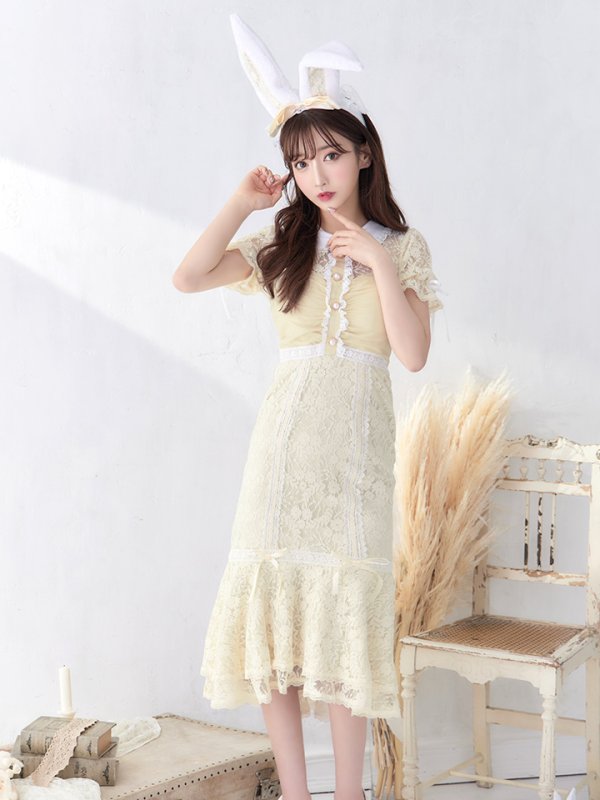 画像9: 【SALE!!】【即日発送】バニーレースワンピースコスプレ/マーメイドスカート【sugar nineハロウィン3点セット】【S-Lサイズ/2カラー】(SU220153)[HC03]