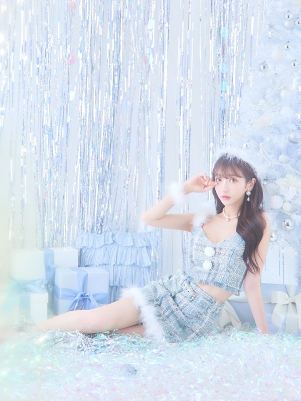 画像13: 【即日発送】【サンタコス 5点セット】【XS-Mサイズ/1カラー】セットアップツイードサンタコスプレ[YMT]