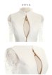 画像17: 【XS?Lサイズあり】【Glossy/グロッシー】ジップ/ ZIP サイドチュール切替/袖あり/七分袖/ タイト/ ミニドレス/ キャバドレス[OF2]