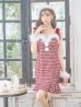 画像25: SALE!【サンタコス 4点セット】【S-Lサイズ/2カラー】ショルダーリボン千鳥タイトサンタコスプレ[YMT]