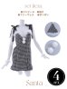 画像42: SALE!【サンタコス 4点セット】【S-Lサイズ/2カラー】肩リボンブラック千鳥タイトサンタコスプレ[YMT]