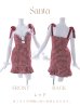 画像43: SALE!【サンタコス 4点セット】【S-Lサイズ/2カラー】肩リボンブラック千鳥タイトサンタコスプレ[YMT]