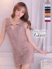 画像9: 【XSサイズあり】【Glossy/グロッシー】サイドレース切替/ フロントジップ/ ZIP タイト/ ミニドレス/ キャバドレス[OF2]