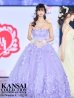 画像3: 【ことみ / 関西コレクション着用】【ANGEL R/エンジェルアール】ベア/ ウェディング/ バースデー/ プリンセス/ バタフライスパンコール/ ビジュー/ キャバドレスlong【HC03】