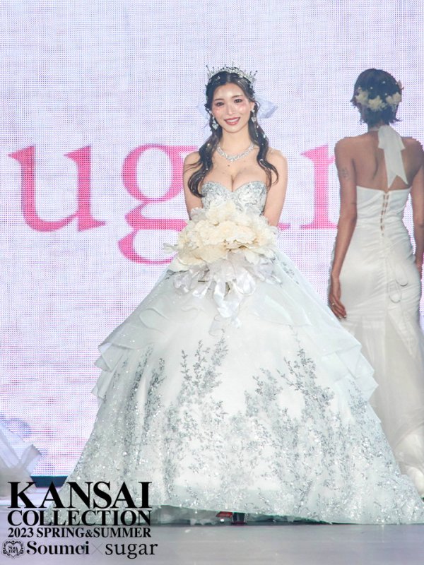 画像5: 【みゆう / 関西コレクション着用】【ANGEL R PREMIUM/エンジェルアールプレミアム】ベア/ ウェディング/ バースデー/ プリンセス/ フラワーレース/ スパンコールビジュー/ キャバドレスlong【HC03】