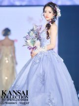 【るな / 関西コレクション着用】【ANGEL R/エンジェルアール】ベア/ ウェディング/ バースデー/ プリンセス/ フラワーパール/ ビジュー/ ラメ/ キャバドレスlong[OF2]